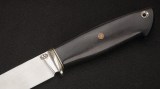 Нож Соболь (М390, стабилизированный чёрный граб, мозаичные пины, формованные ножны), фото 3