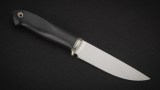 Нож Соболь (М398, стабилизированный чёрный граб, инкрустация рысь, формованные ножны), фото 5