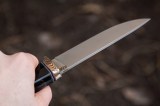 Нож Соболь (S125V, макуме, рог буйвола, скрим шоу Соболь, формованные ножны), фото 6