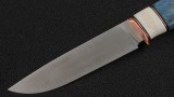 Нож Соболь (S390, вставка - клык моржа, стабилизированная карельская береза), фото 2
