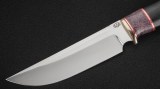 Нож Тайга (95Х18, стабилизированная вставка фиолетовая, чёрный граб), фото 2