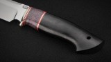 Нож Тайга (95Х18, стабилизированная вставка фиолетовая, чёрный граб), фото 3