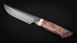 Нож Тайга (ELMAX, стабилизированная карельская береза, вставка - кориан, мозаичный пин), фото 2