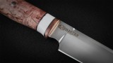 Нож Тайга (ELMAX, стабилизированная карельская береза, вставка - кориан, мозаичный пин), фото 6