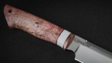 Нож Тайга (ELMAX, стабилизированная карельская береза, вставка - кориан, мозаичный пин), фото 5