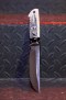 Нож Тайга (S125V, стабилизированный зуб мамонта, клык моржа, скрим шоу волки, формованные ножны), фото 6