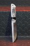 Нож Тайга (S125V, стабилизированный зуб мамонта, клык моржа, скрим шоу волки, формованные ножны), фото 7