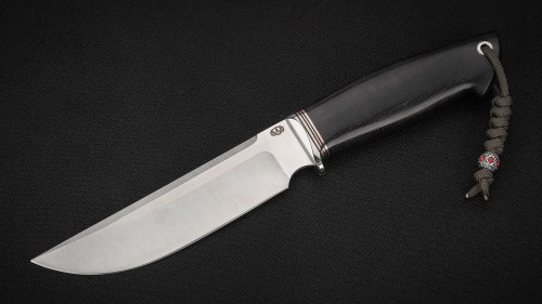 Нож Тайга (S390, стабилизированный чёрный граб)