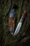 Нож Тайга (S90V, макуме, стабилизированный зуб мамонта, айронвуд, формованные ножны), фото 6