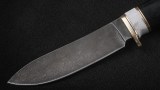 Нож Таймень (дамаск, черный граб, вставка - кориан), фото 2