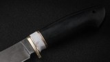 Нож Таймень (дамаск, черный граб, вставка - кориан), фото 3