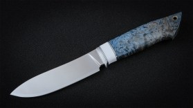 Нож Таймень (К340, вставка - кориан, стабилизированная карельская береза)