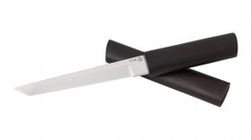 Нож Танто (Х12МФ, мореный граб, деревянные ножны)