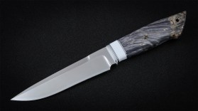 Нож Варан (К340, вставка - кориан, стабилизированный кап клена)