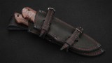 Охотничий комплект ножей Спарки (К340, стабилизированная карельская береза, вставка - белый кориан), фото 6
