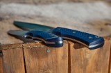 Охотничий комплект Спарки (S390, фултанг, синий карбон, формованные ножны), фото 11