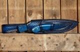 Охотничий комплект Спарки (S390, фултанг, синий карбон, формованные ножны), фото 12
