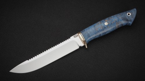 Рыбацкий нож Осетр (ELMAX, стабилизированная карельская берёза)