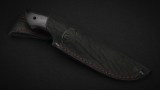 Шкуросьемный нож Бобр (Х12МФ, черный граб, стабилизированная вставка), фото 7