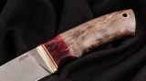 Шкуросьемный нож Бобр (М390, стабилизированная карельская береза), фото 3