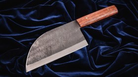 Тяпка Сербский нож (95Х18, бубинга-помеле, цельнометаллическая рукоять)