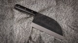 Тяпка Сербский нож (Х12МФ, черный граб, цельнометаллическая рукоять), фото 5