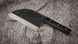 Тяпка Сербский нож (Х12МФ, черный граб, цельнометаллическая рукоять), фото 6