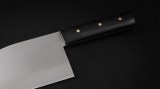 Тяпка Сербский нож №2 (кованная Х12МФ, черный граб, цельнометаллическая), фото 3